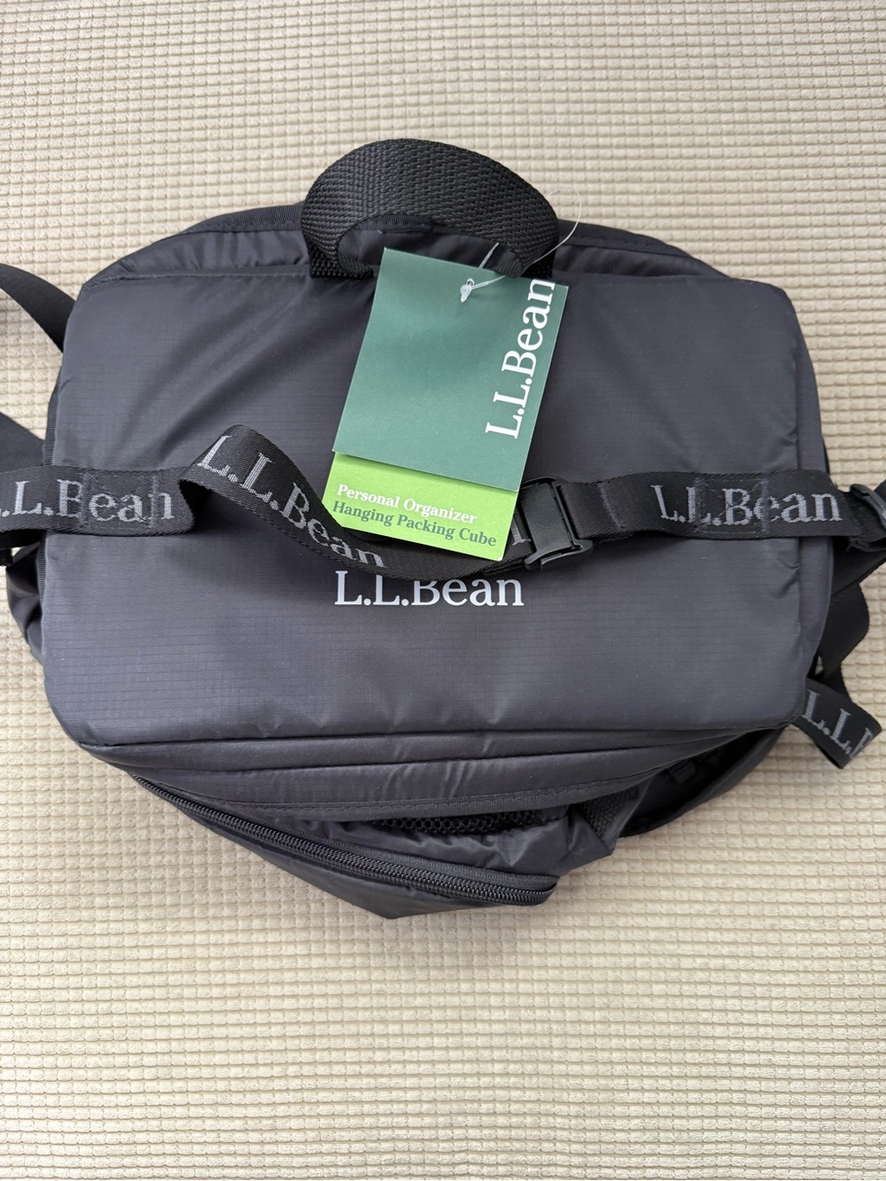 L.L. Bean hanging Black Packing Cube Organizer